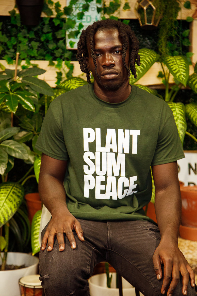 Plant Sum Peace Green Tee