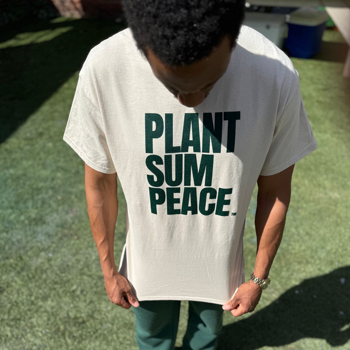 Plant Sum Peace Tan Tee